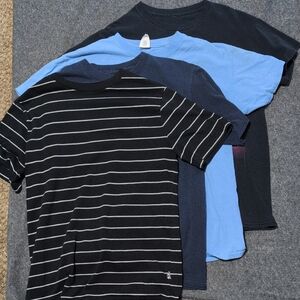 Men's Short Sleeve Tee Pack - Black, Navy & Light Blue